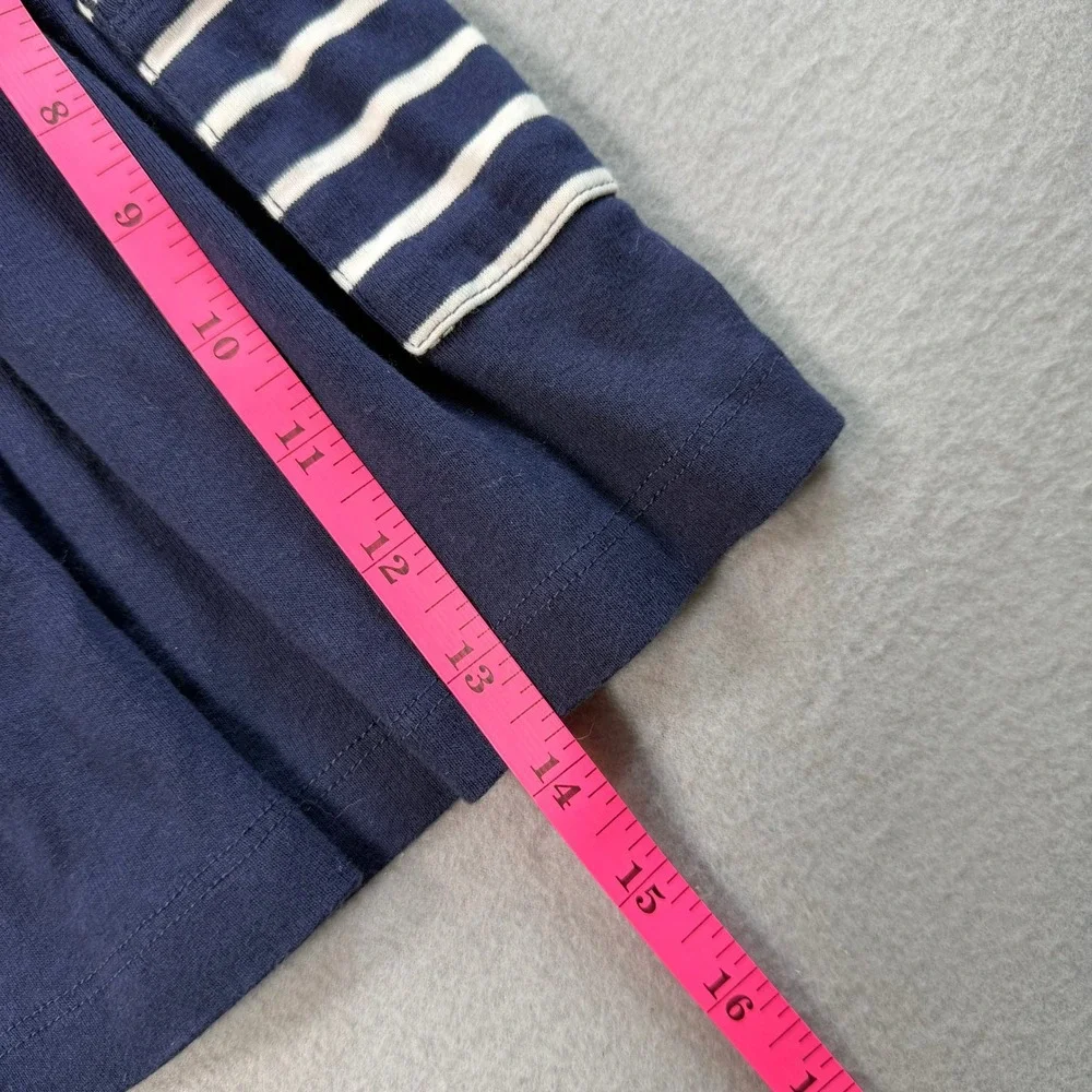 Hanna Andersson Nautical Dress Baby 3-6M Blue Striped Organic Cotton Pockets